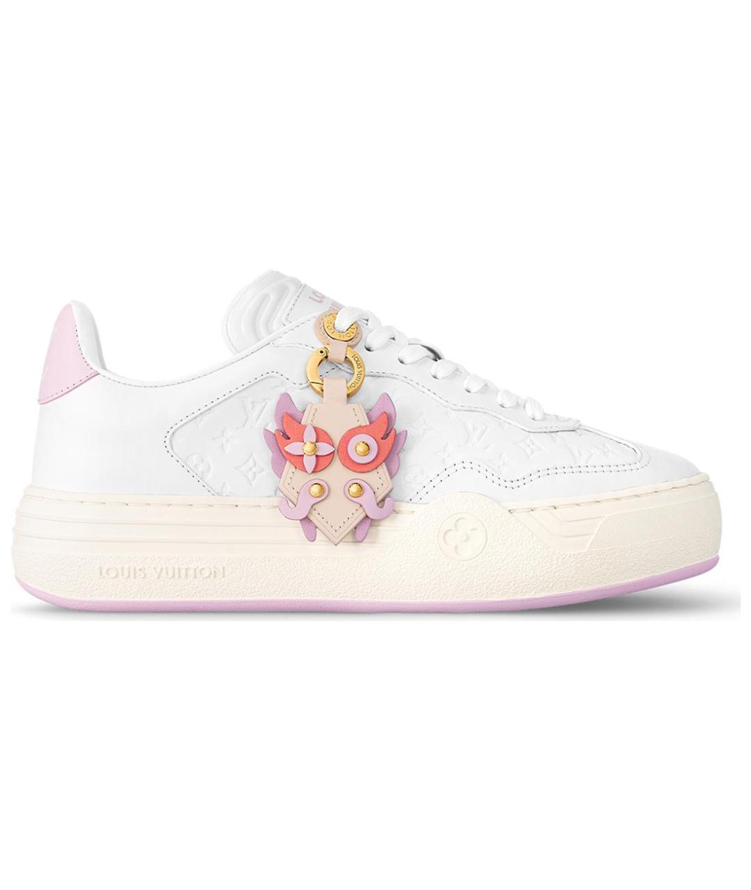 LOUIS VUITTON Белые кожаные кроссовки, фото 1