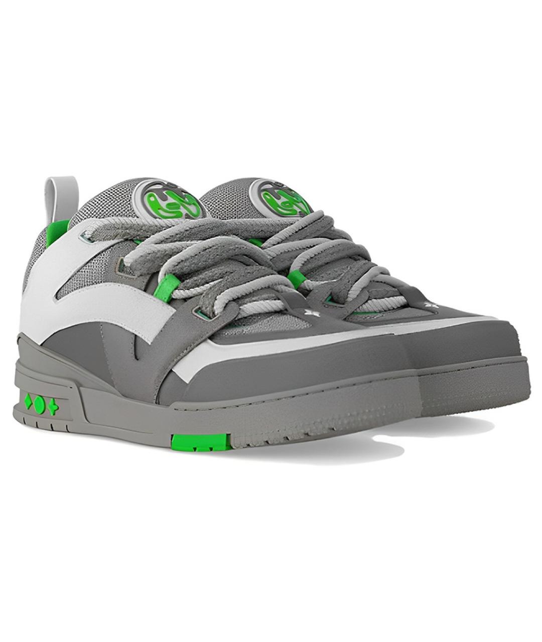 LOUIS VUITTON Серые кроссовки, фото 2