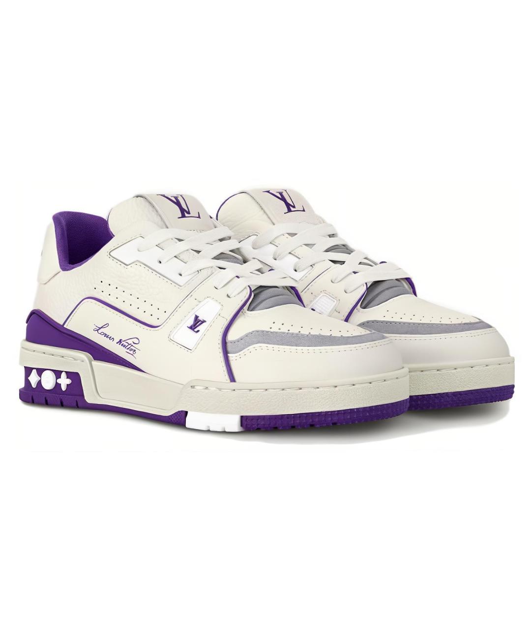 LOUIS VUITTON Фиолетовые кроссовки, фото 2