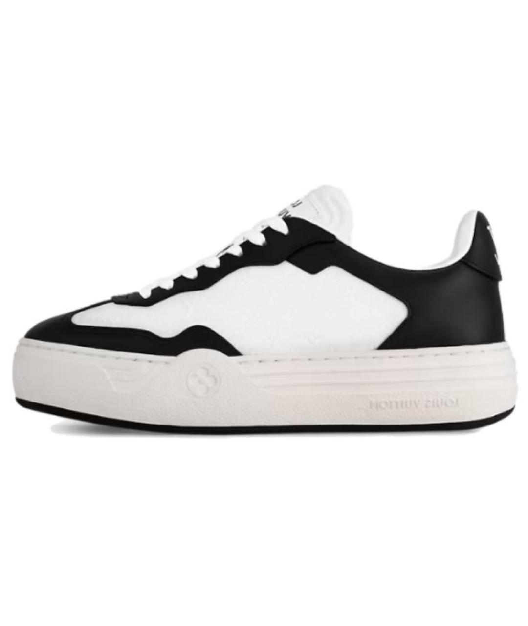 LOUIS VUITTON Черные кожаные кроссовки, фото 2