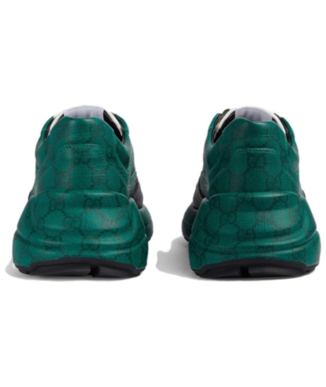 GUCCI Зеленые низкие кроссовки / кеды, фото 6