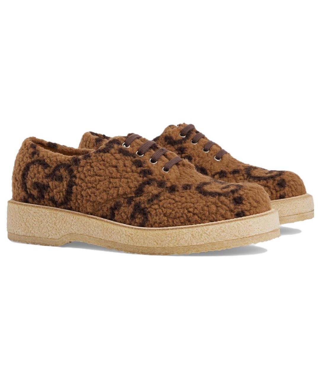 GUCCI Коричневые лоферы, фото 2