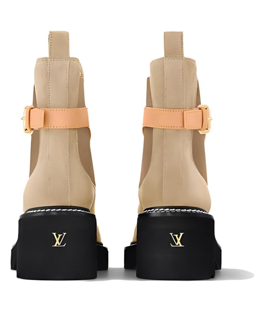 LOUIS VUITTON Коричневые сапоги, фото 5