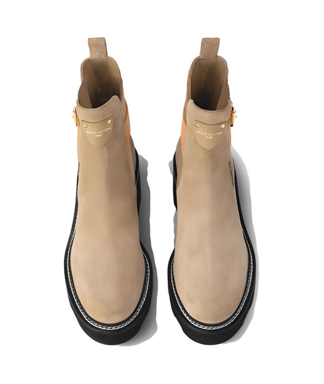 LOUIS VUITTON Коричневые сапоги, фото 4