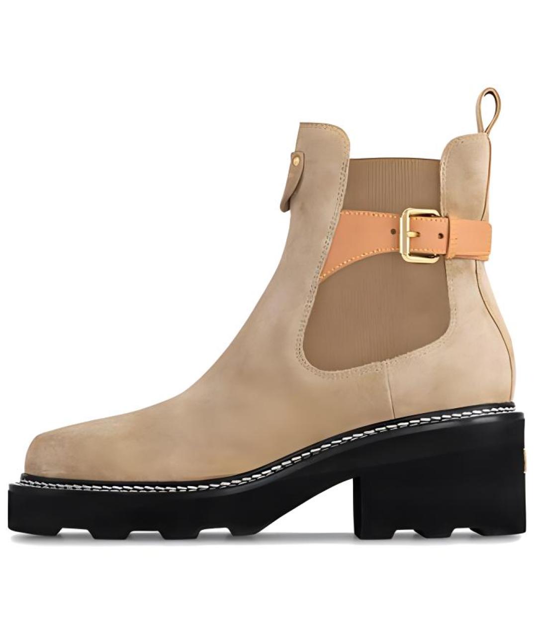 LOUIS VUITTON Коричневые сапоги, фото 2