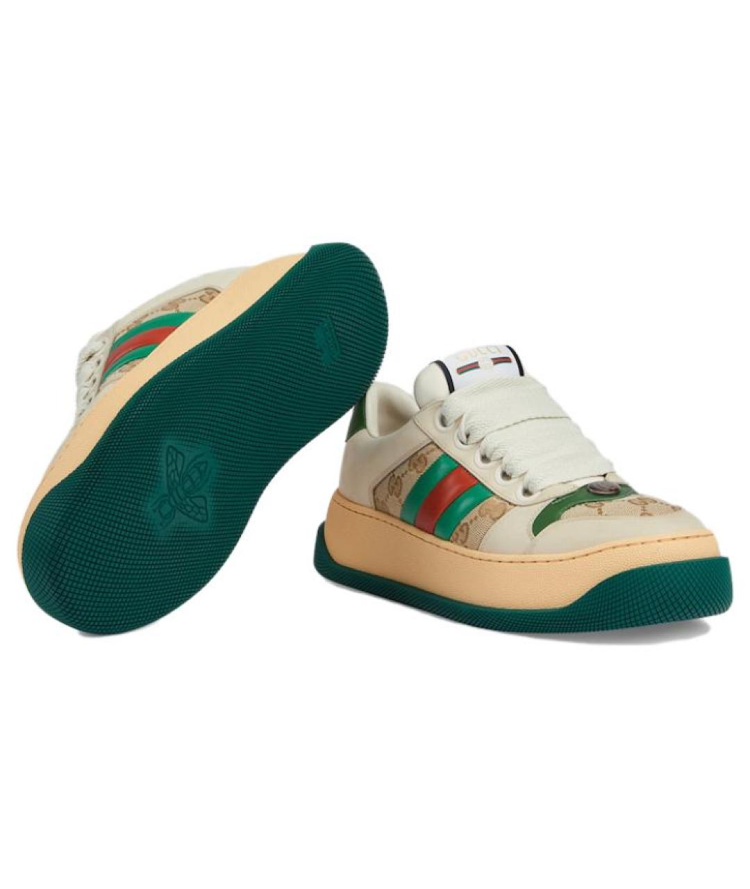 GUCCI Кожаные кроссовки, фото 5