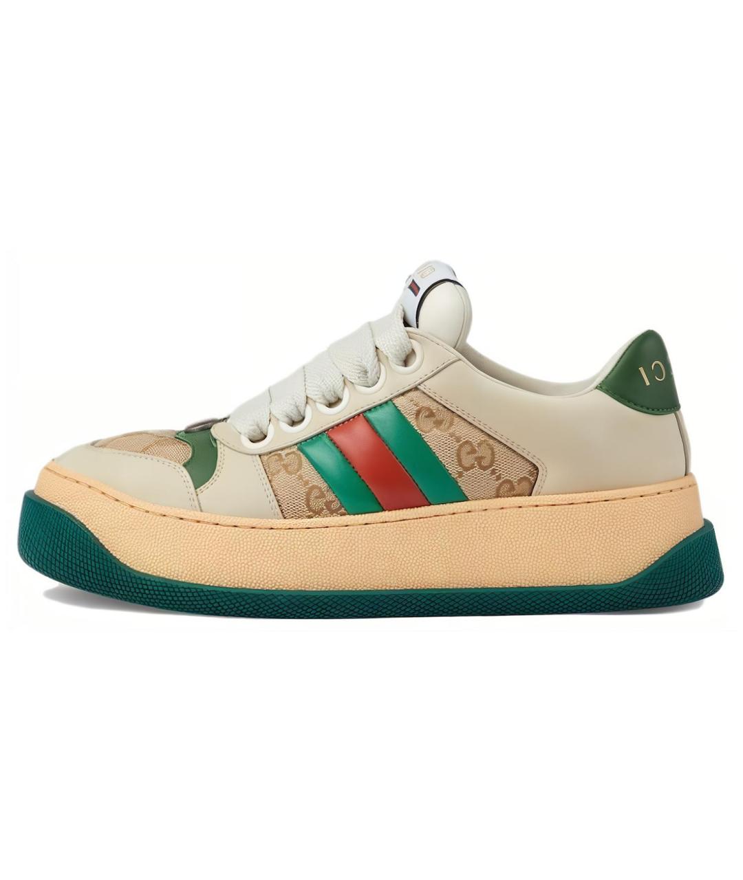 GUCCI Кожаные кроссовки, фото 6