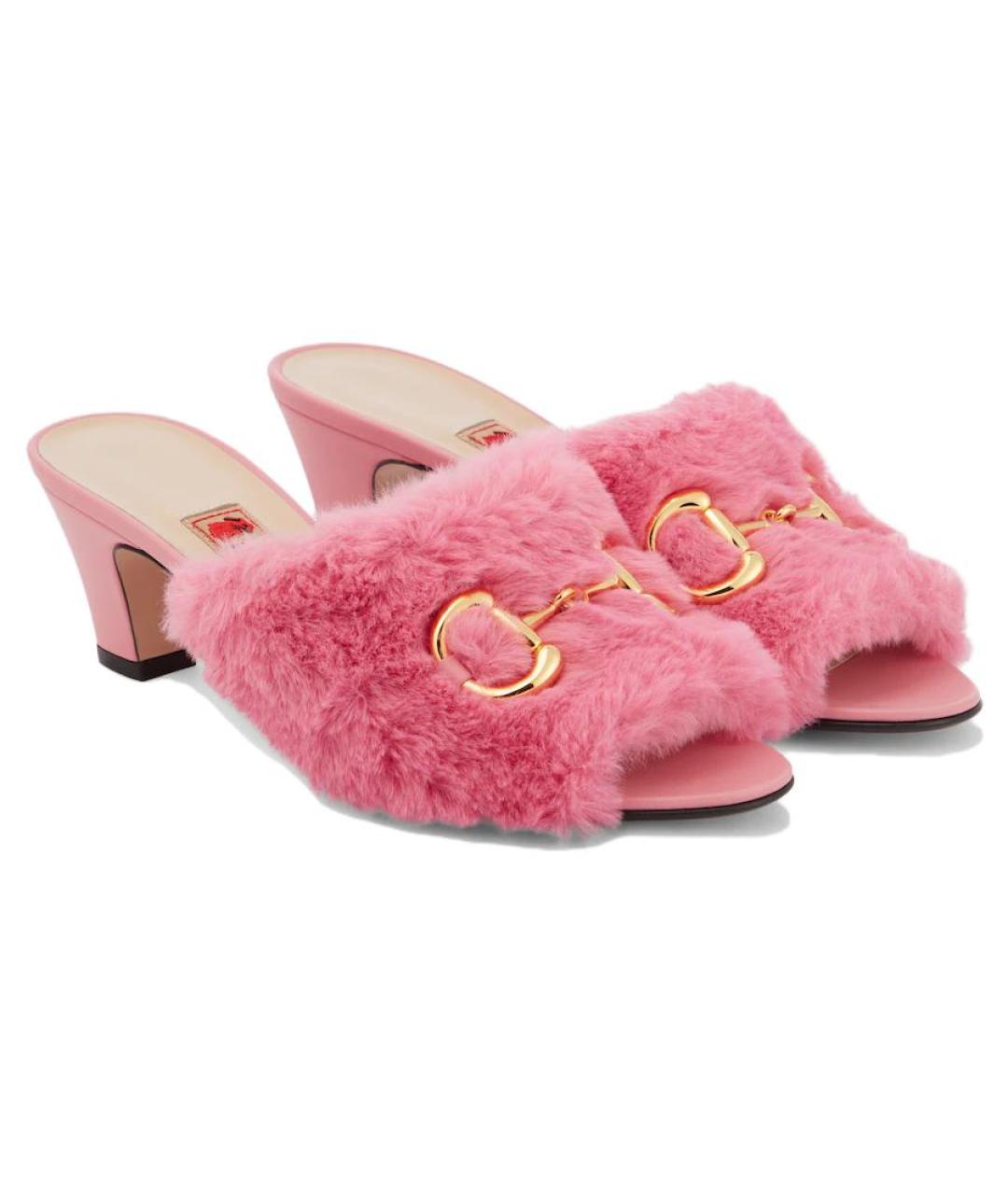 GUCCI Розовые босоножки, фото 4