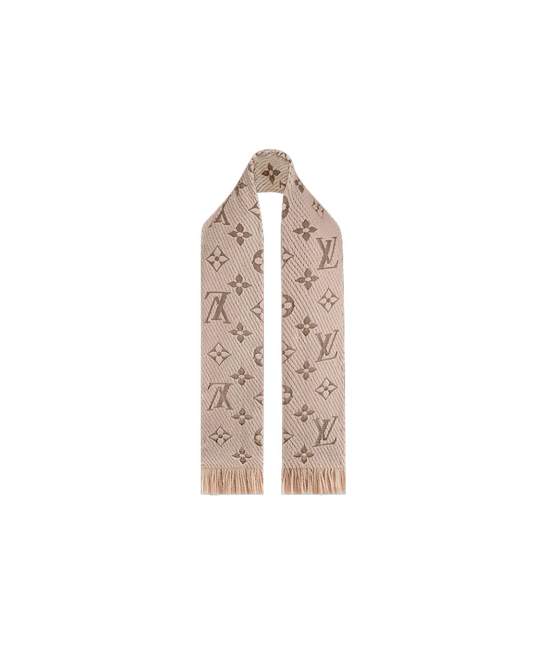 LOUIS VUITTON Бежевый шарф, фото 2