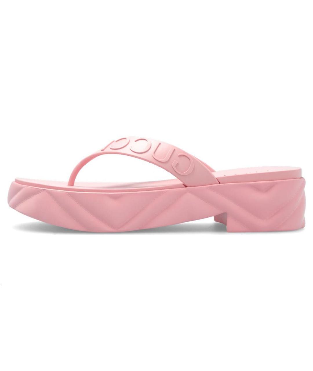 GUCCI Розовые шлепанцы, фото 2