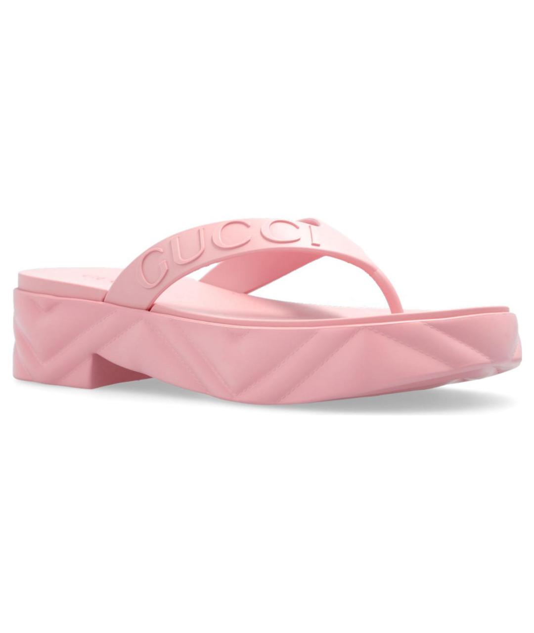 GUCCI Розовые шлепанцы, фото 3