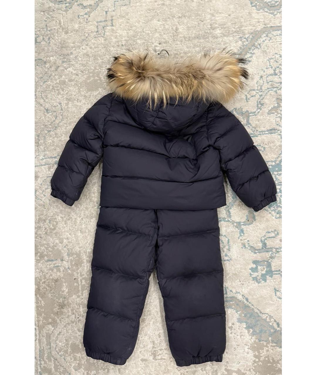MONCLER KIDS Черный комбинезон, фото 2