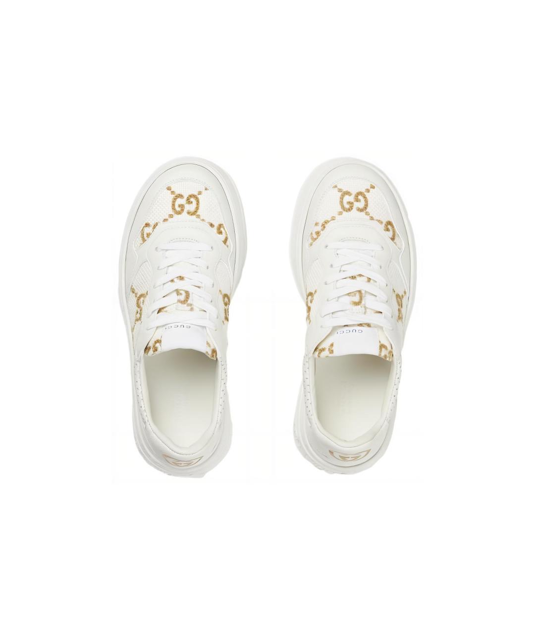 GUCCI Белые кроссовки, фото 3