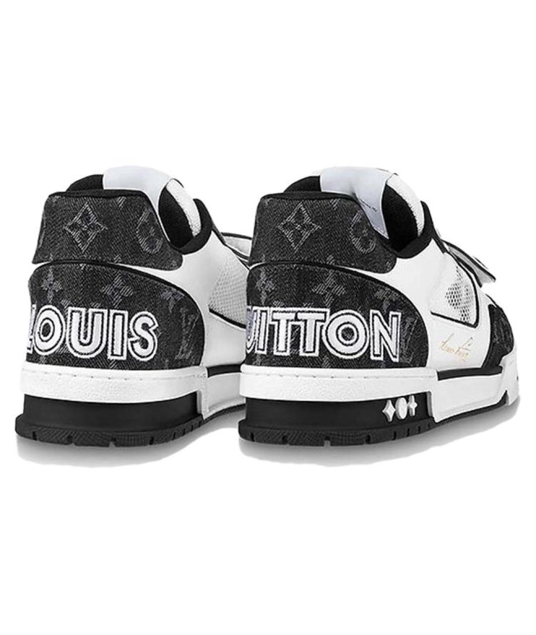 LOUIS VUITTON Белые кожаные кроссовки, фото 4