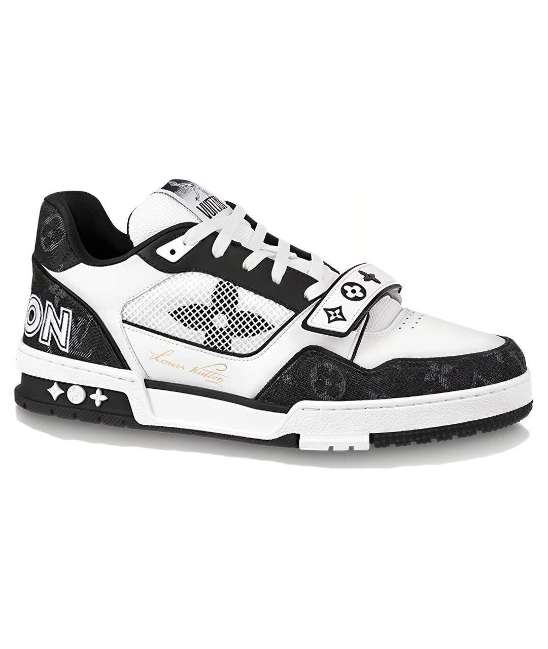 LOUIS VUITTON Белые кожаные кроссовки, фото 1