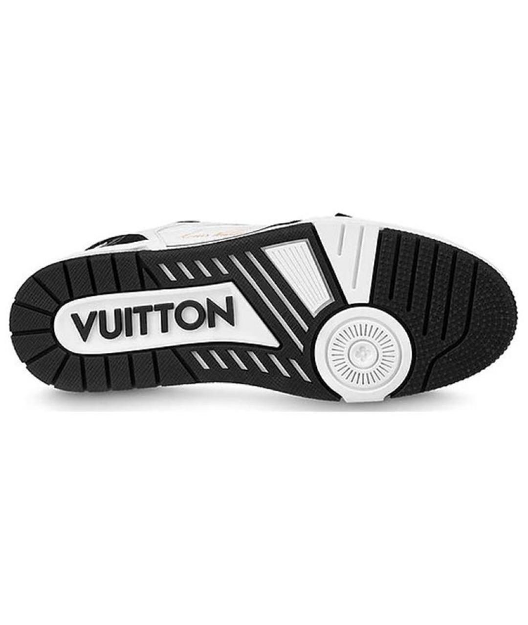 LOUIS VUITTON Белые кожаные кроссовки, фото 6