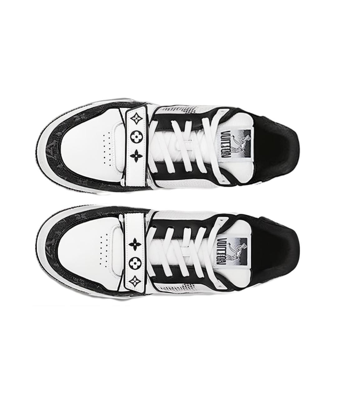 LOUIS VUITTON Белые кожаные кроссовки, фото 5