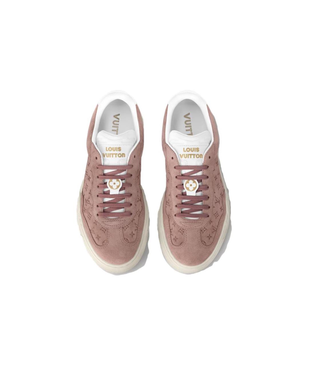 LOUIS VUITTON Розовые кроссовки, фото 4
