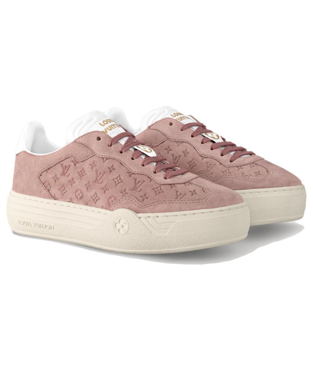 LOUIS VUITTON Розовые кроссовки, фото 3
