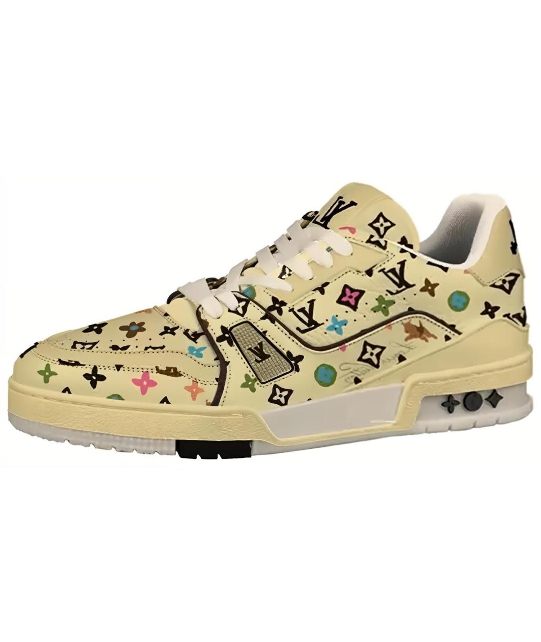 LOUIS VUITTON Бежевые кроссовки, фото 2