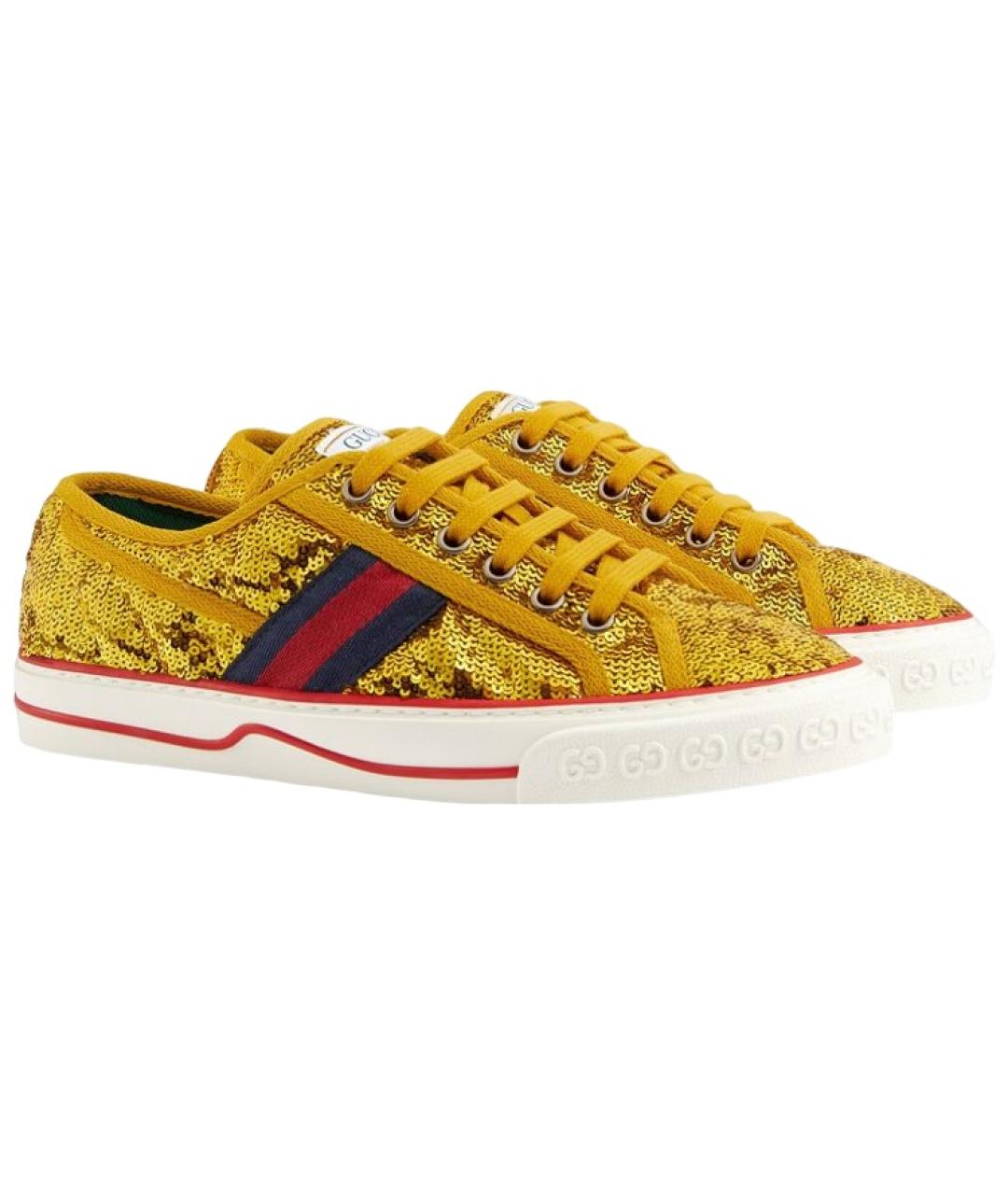 GUCCI Желтые кроссовки, фото 3