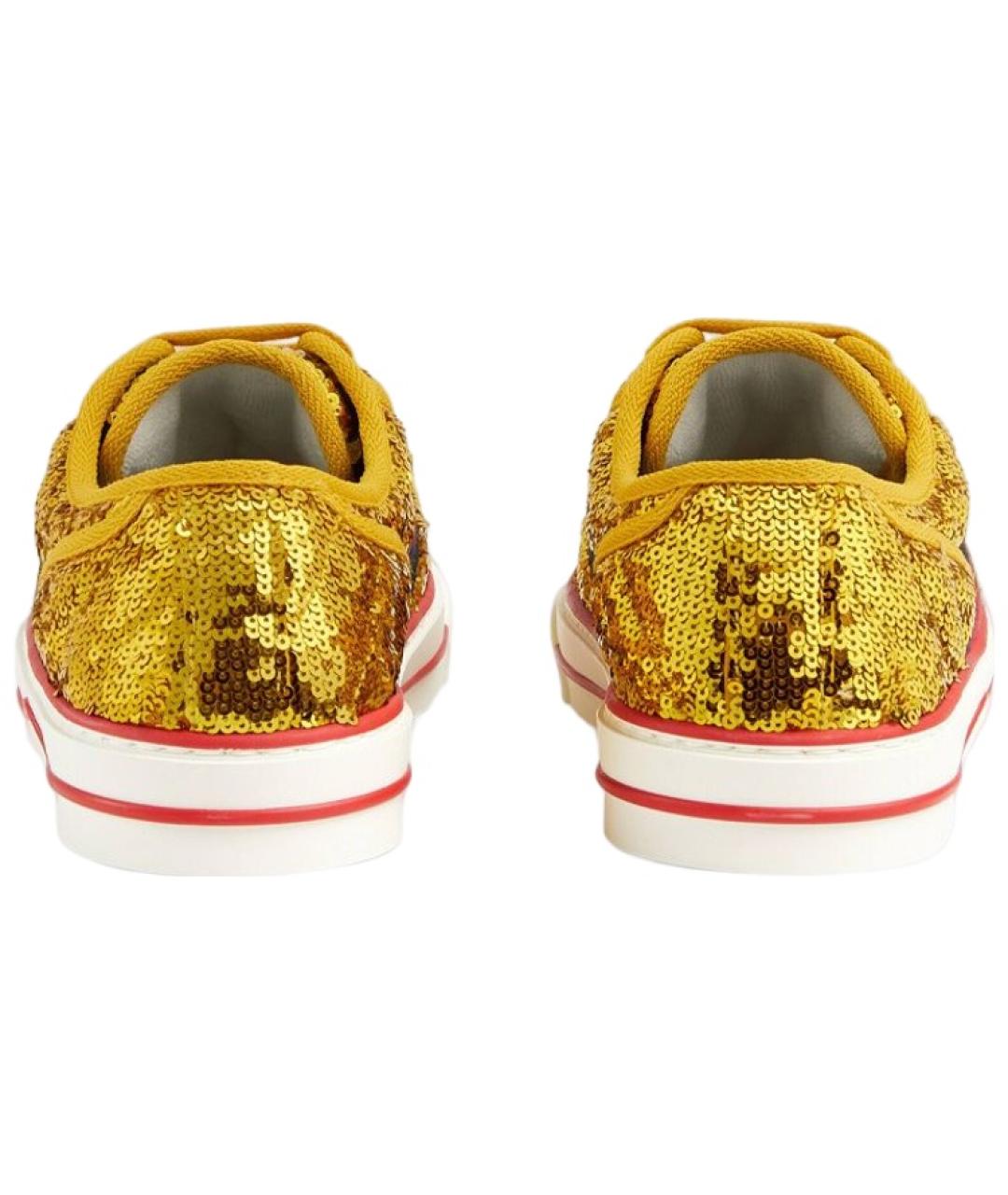 GUCCI Желтые кроссовки, фото 5