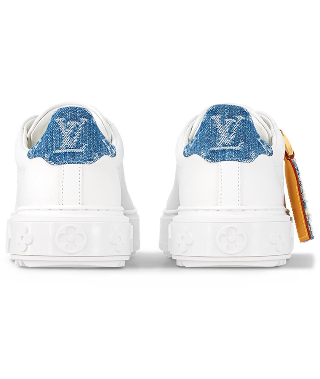 LOUIS VUITTON Белые кожаные кроссовки, фото 5