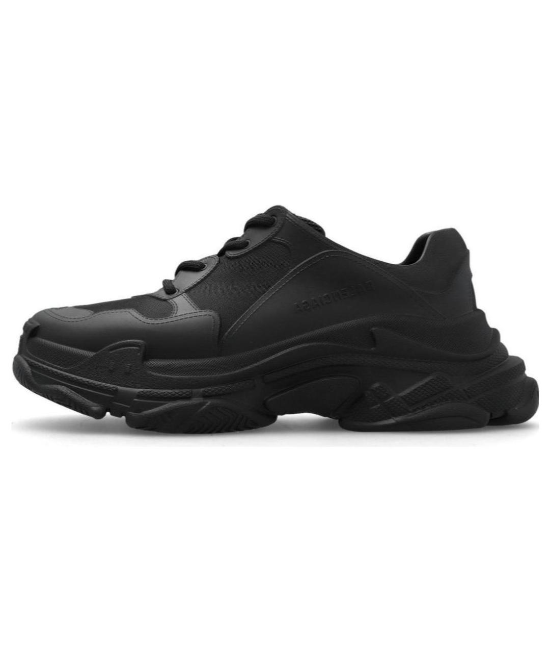 BALENCIAGA Черные низкие кроссовки / кеды, фото 2