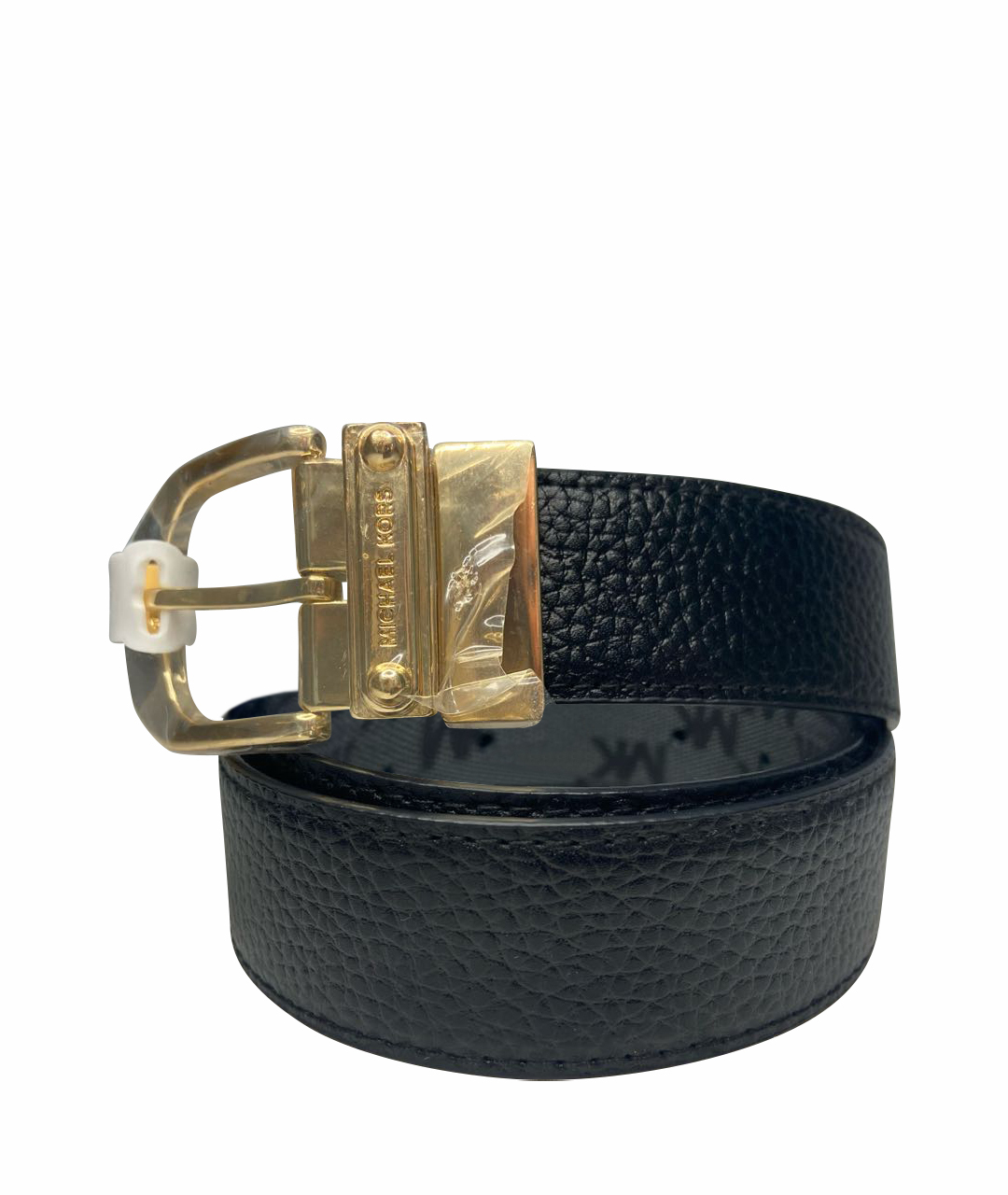 MICHAEL KORS Черный кожаный ремень, фото 1