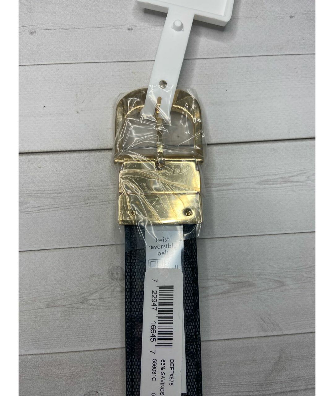 MICHAEL KORS Черный кожаный ремень, фото 5