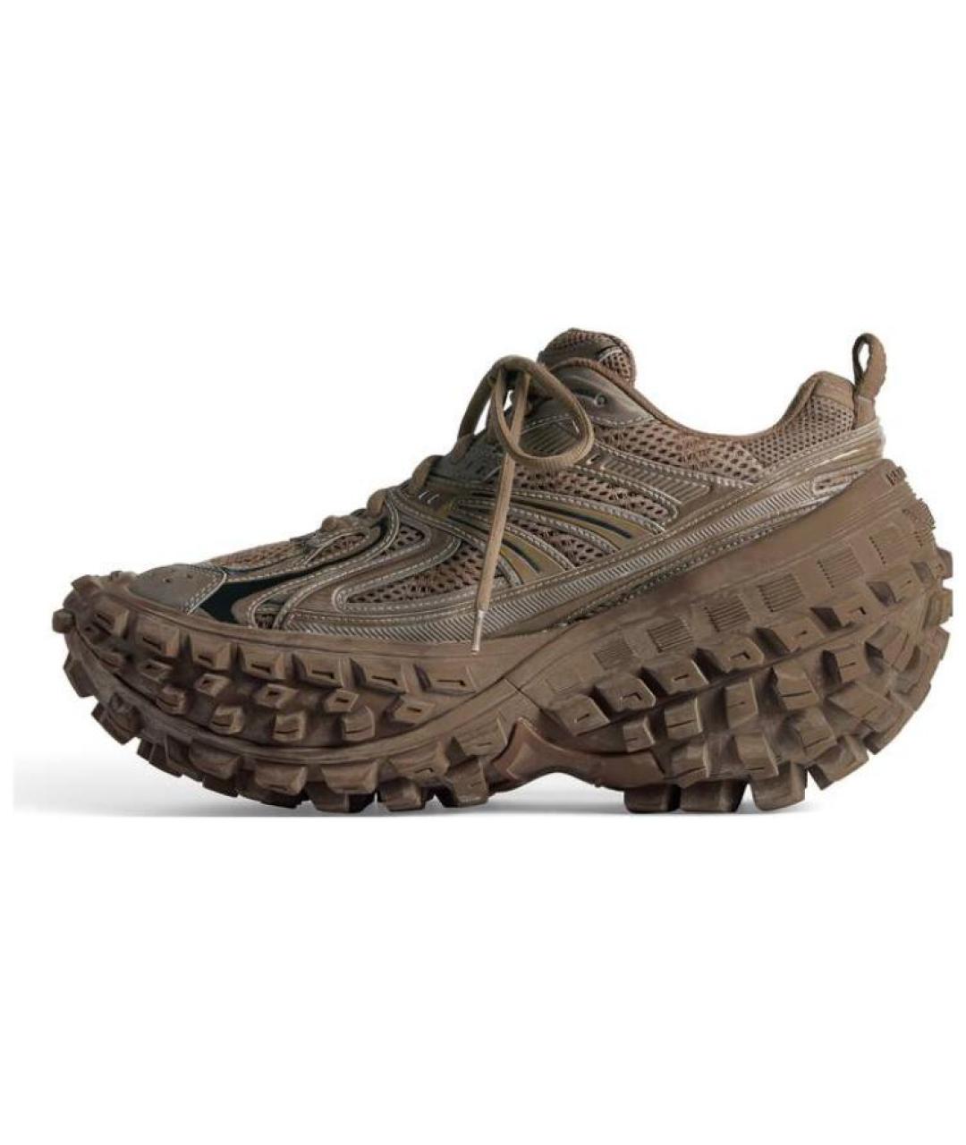 BALENCIAGA Коричневые низкие кроссовки / кеды, фото 2