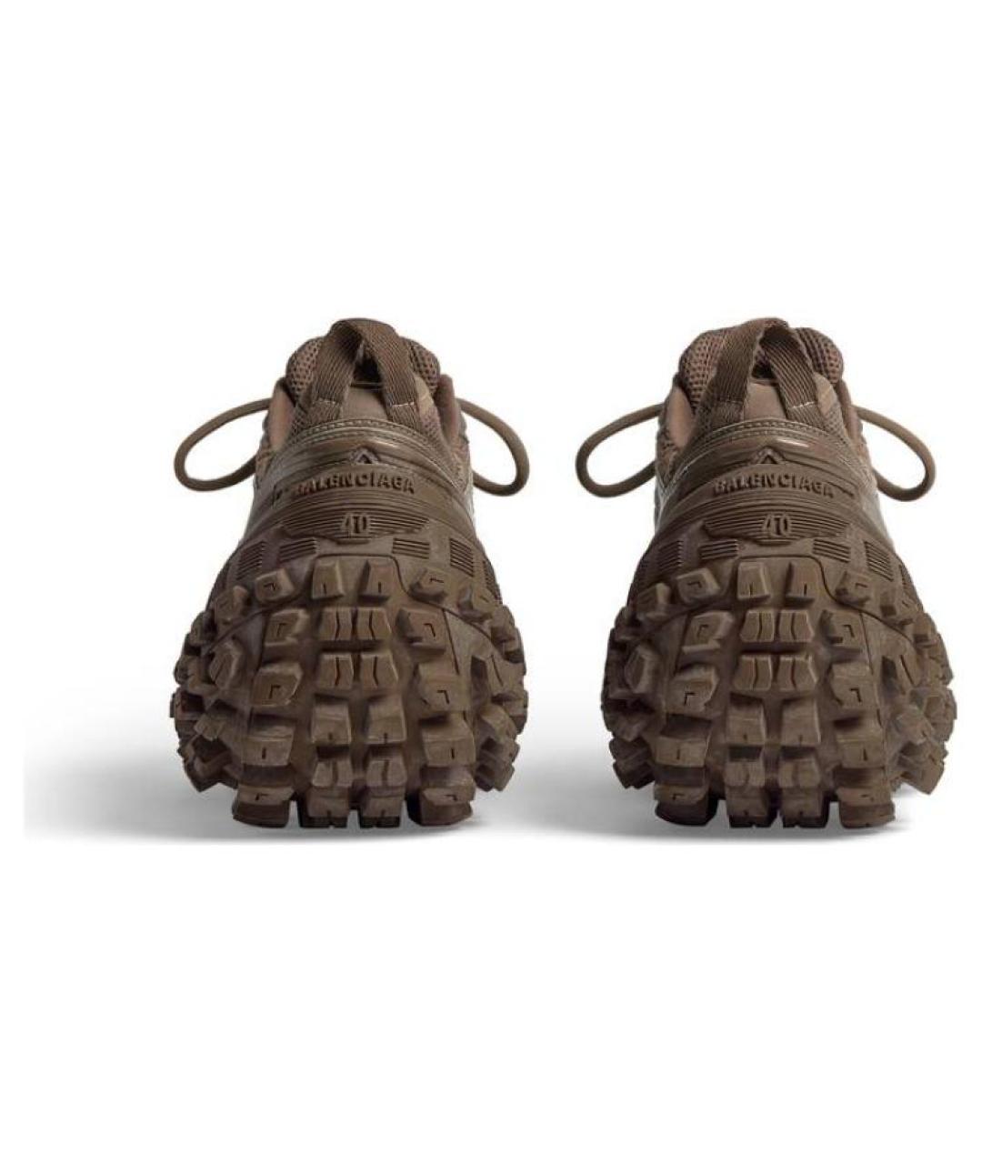 BALENCIAGA Коричневые низкие кроссовки / кеды, фото 5