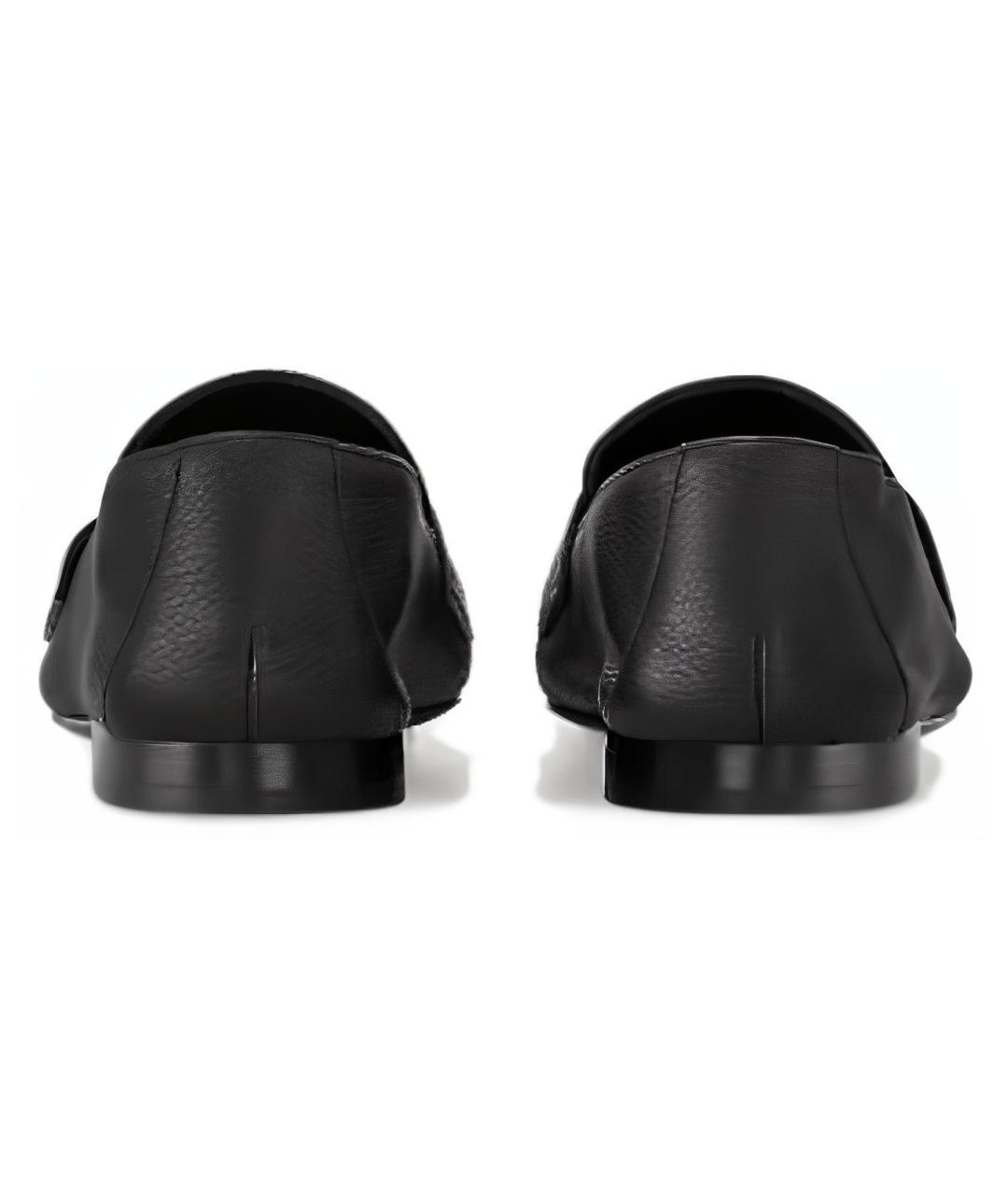 LOUIS VUITTON Черные кожаные лоферы, фото 4