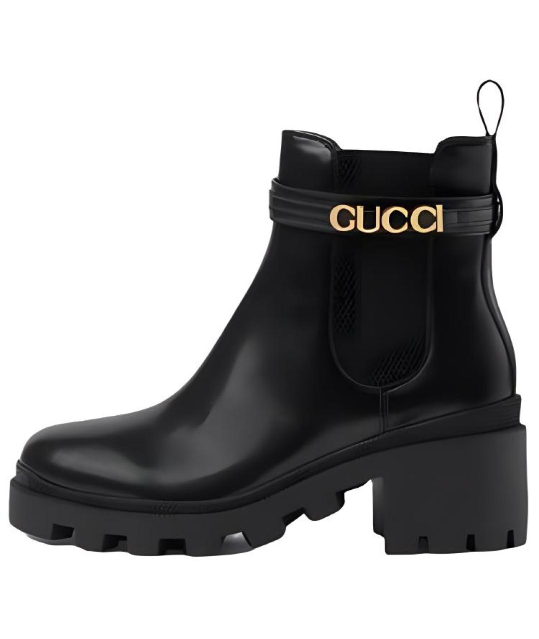GUCCI Кожаные полусапоги, фото 6