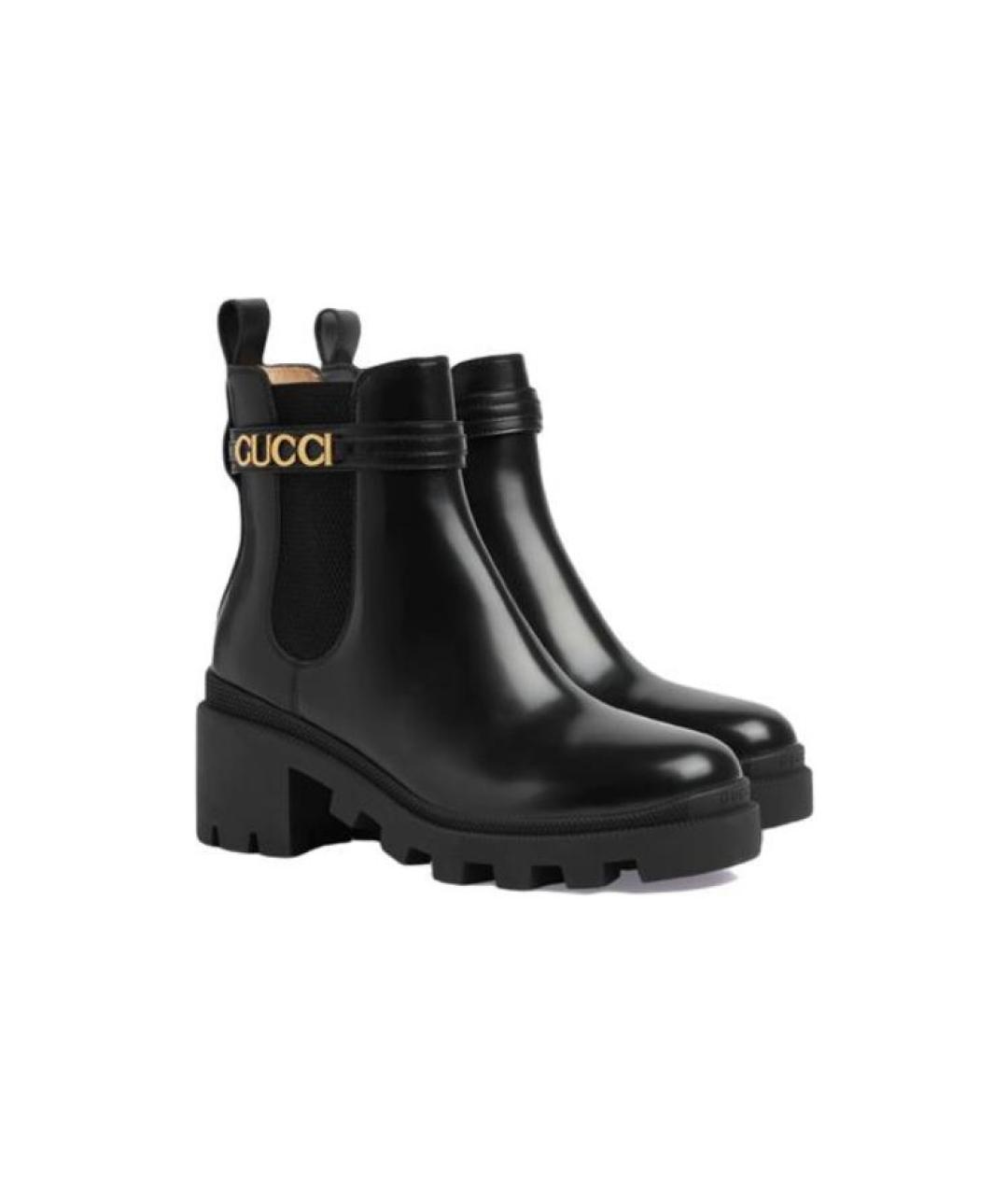 GUCCI Кожаные полусапоги, фото 2