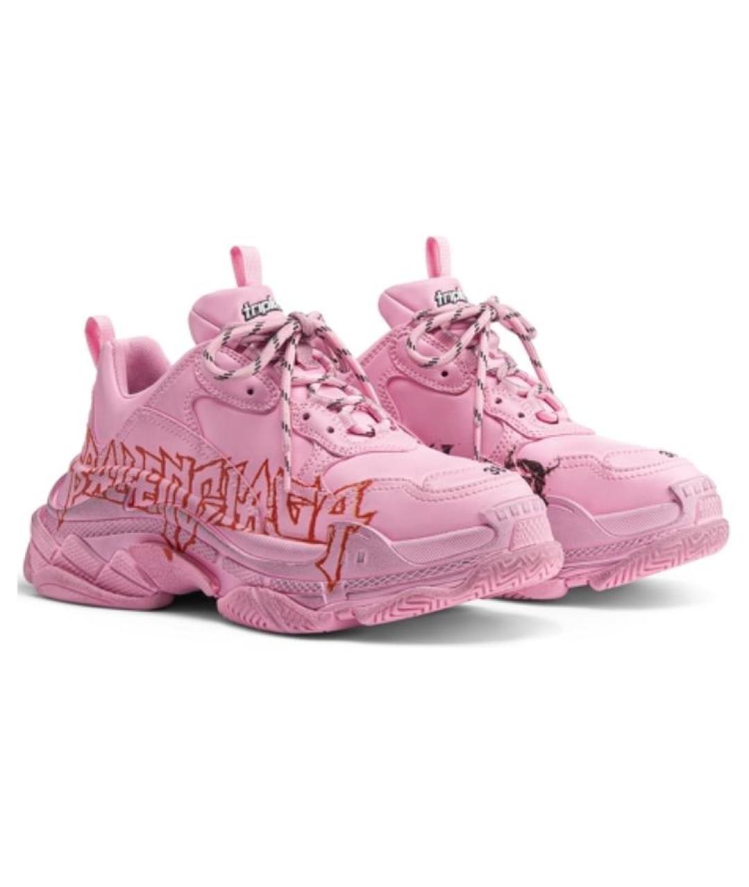 BALENCIAGA Розовые кроссовки, фото 3