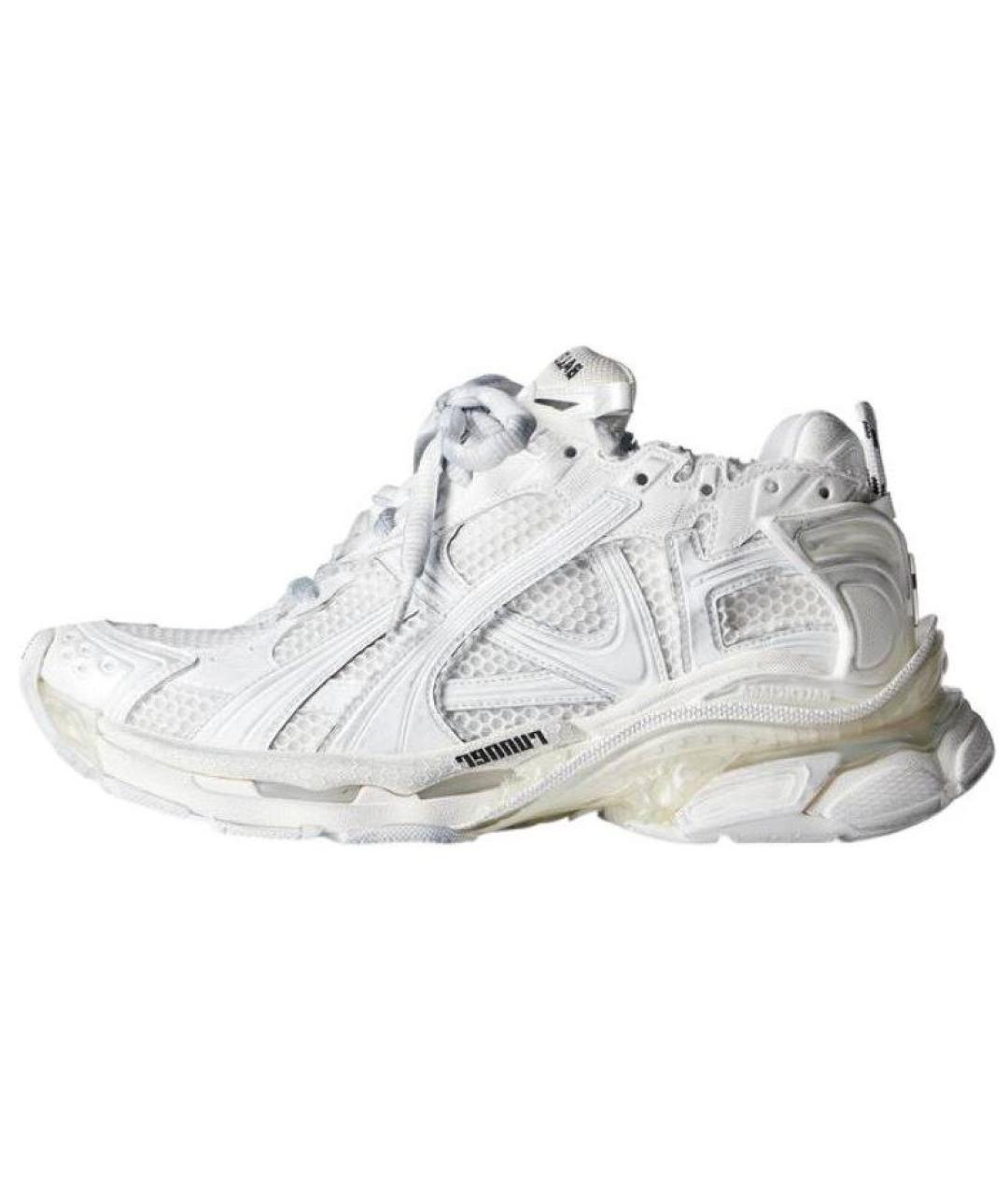 BALENCIAGA Белые низкие кроссовки / кеды, фото 8