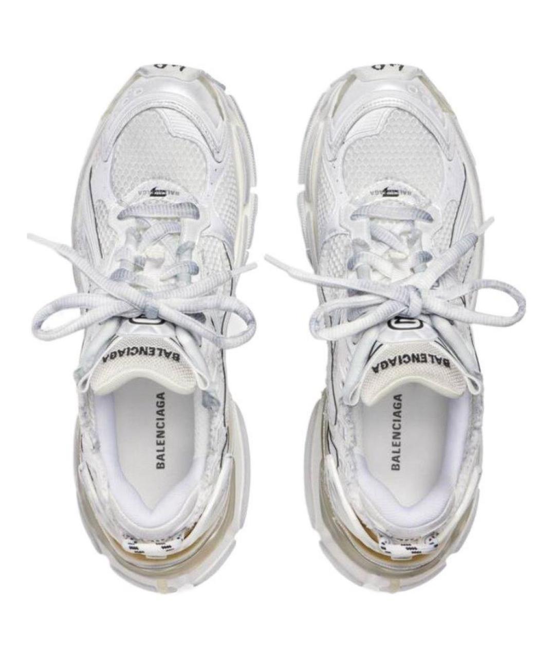 BALENCIAGA Белые низкие кроссовки / кеды, фото 4