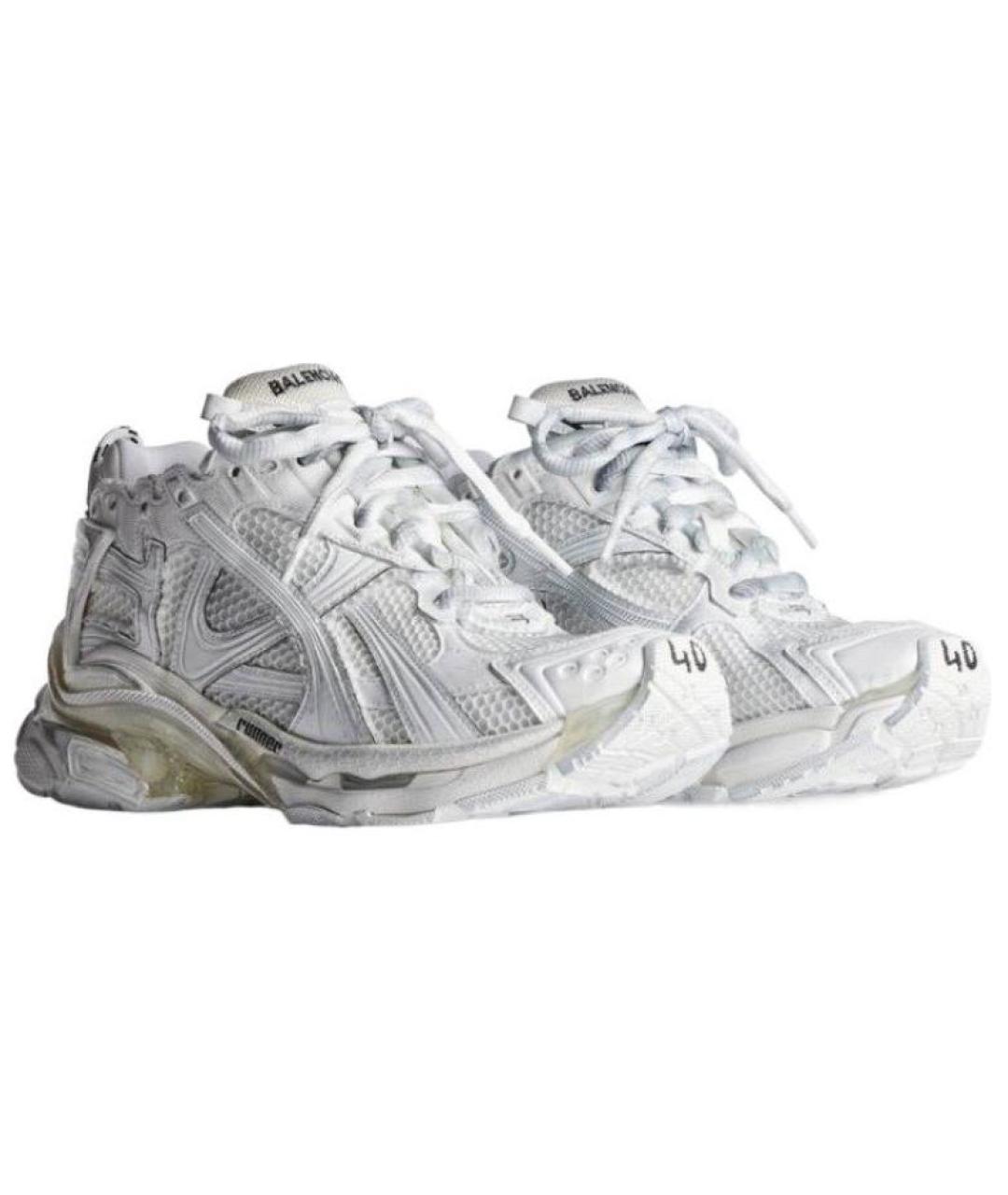 BALENCIAGA Белые низкие кроссовки / кеды, фото 3