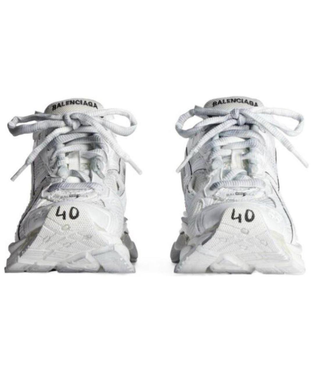 BALENCIAGA Белые низкие кроссовки / кеды, фото 5