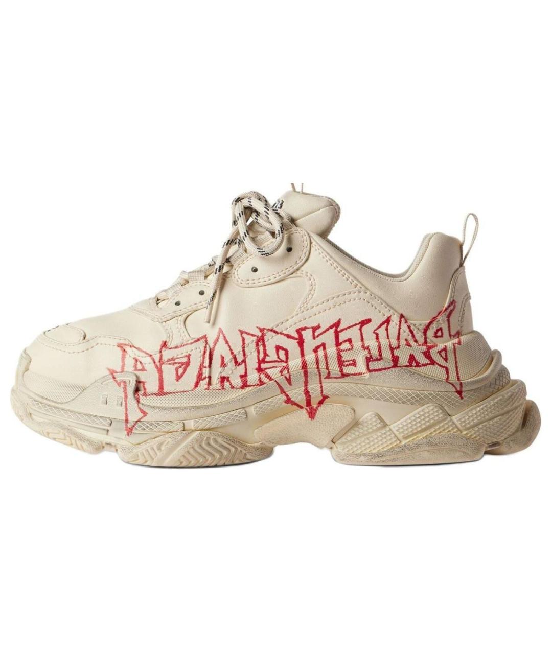 BALENCIAGA Белые низкие кроссовки / кеды, фото 8