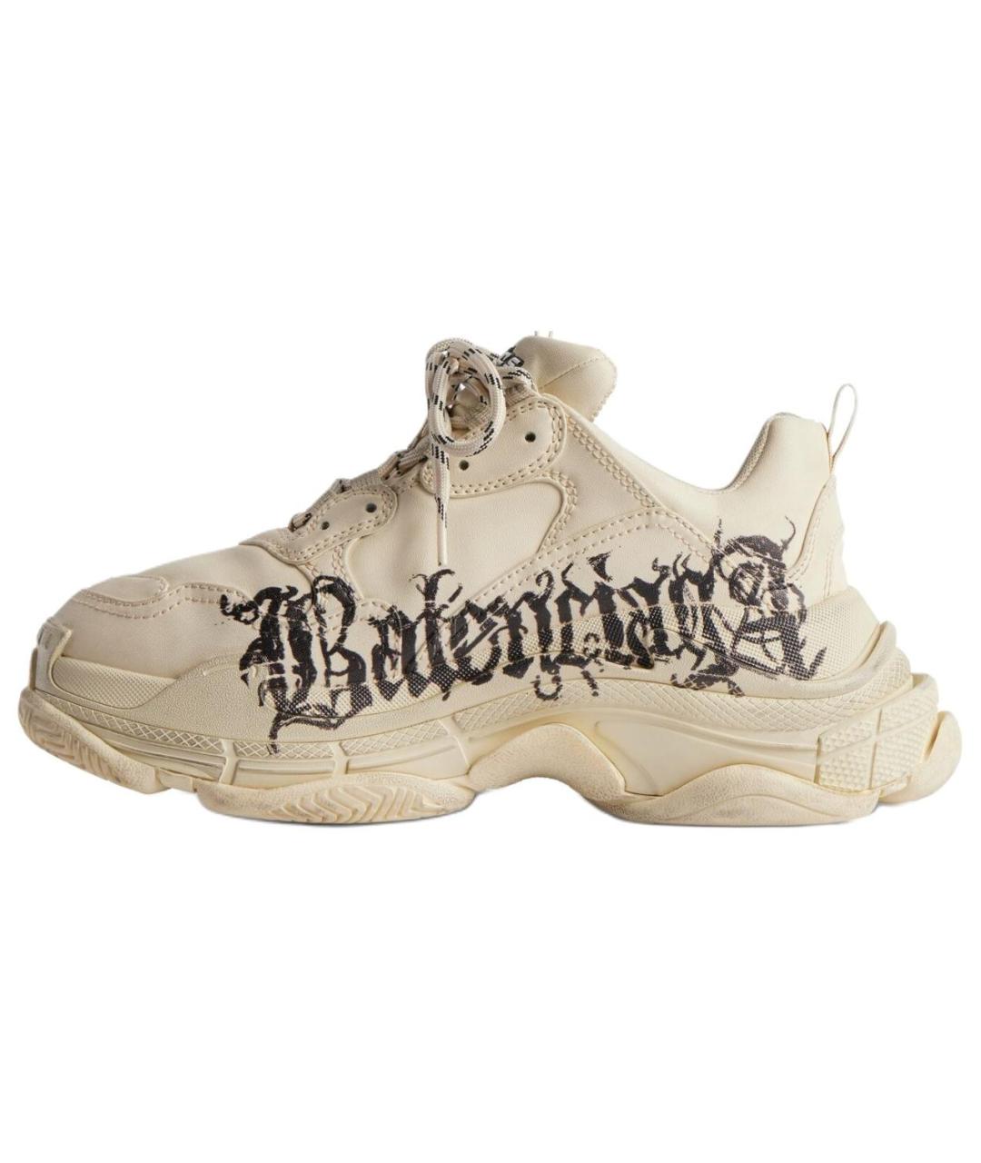 BALENCIAGA Белые низкие кроссовки / кеды, фото 2