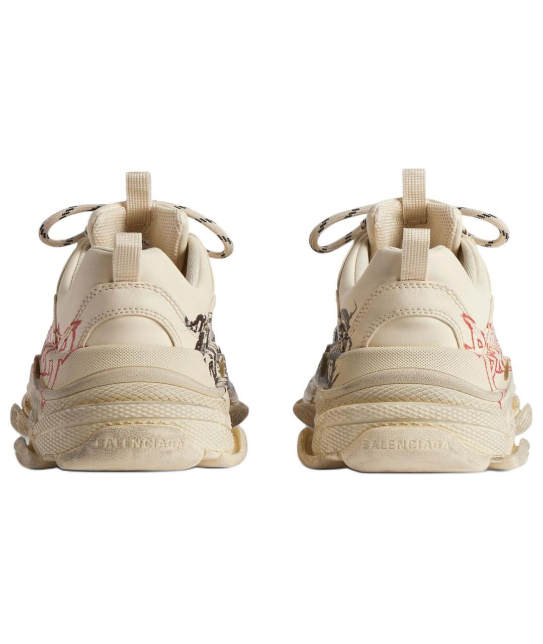 BALENCIAGA Белые низкие кроссовки / кеды, фото 6