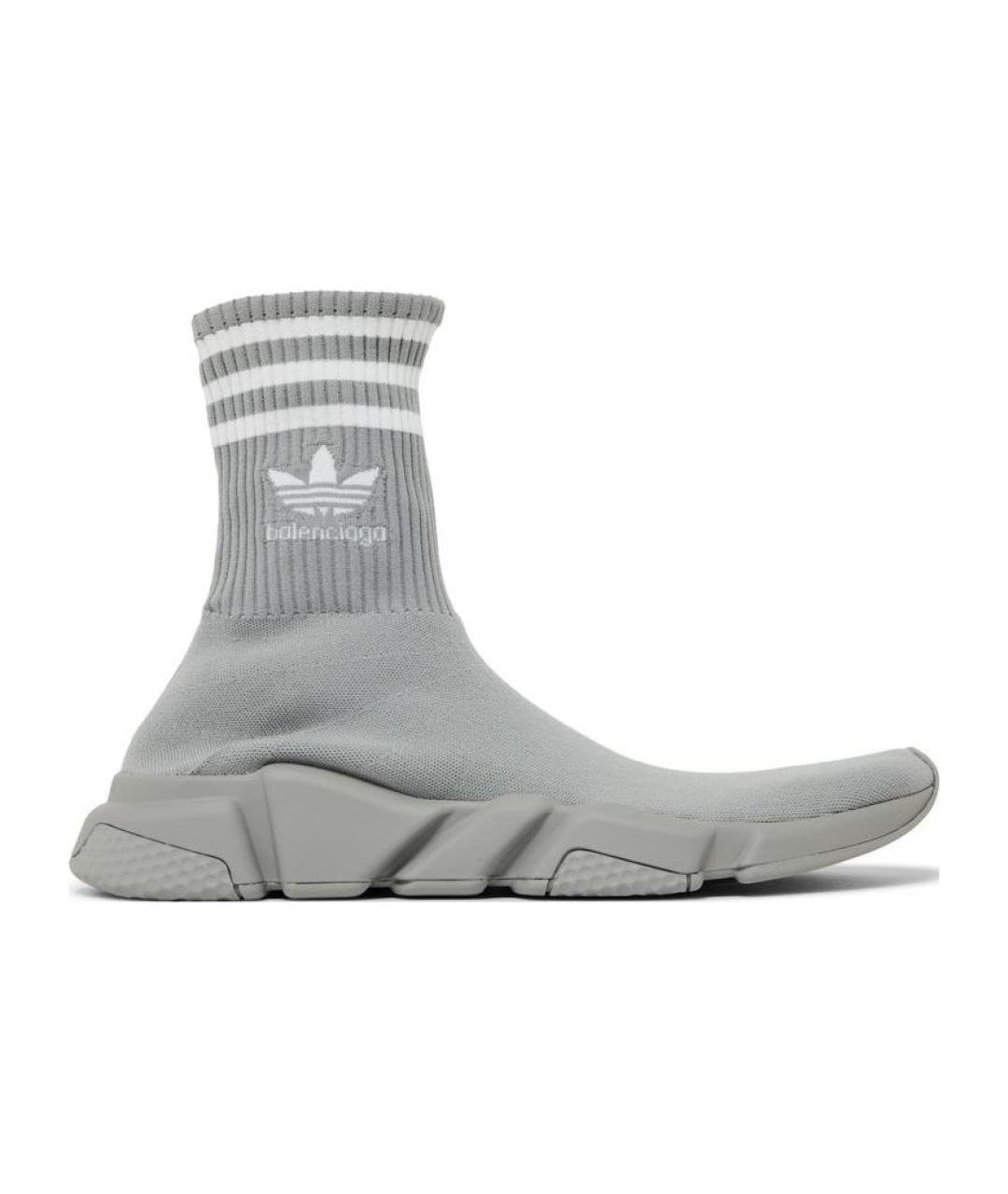 BALENCIAGA Серые высокие кроссовки / кеды, фото 1