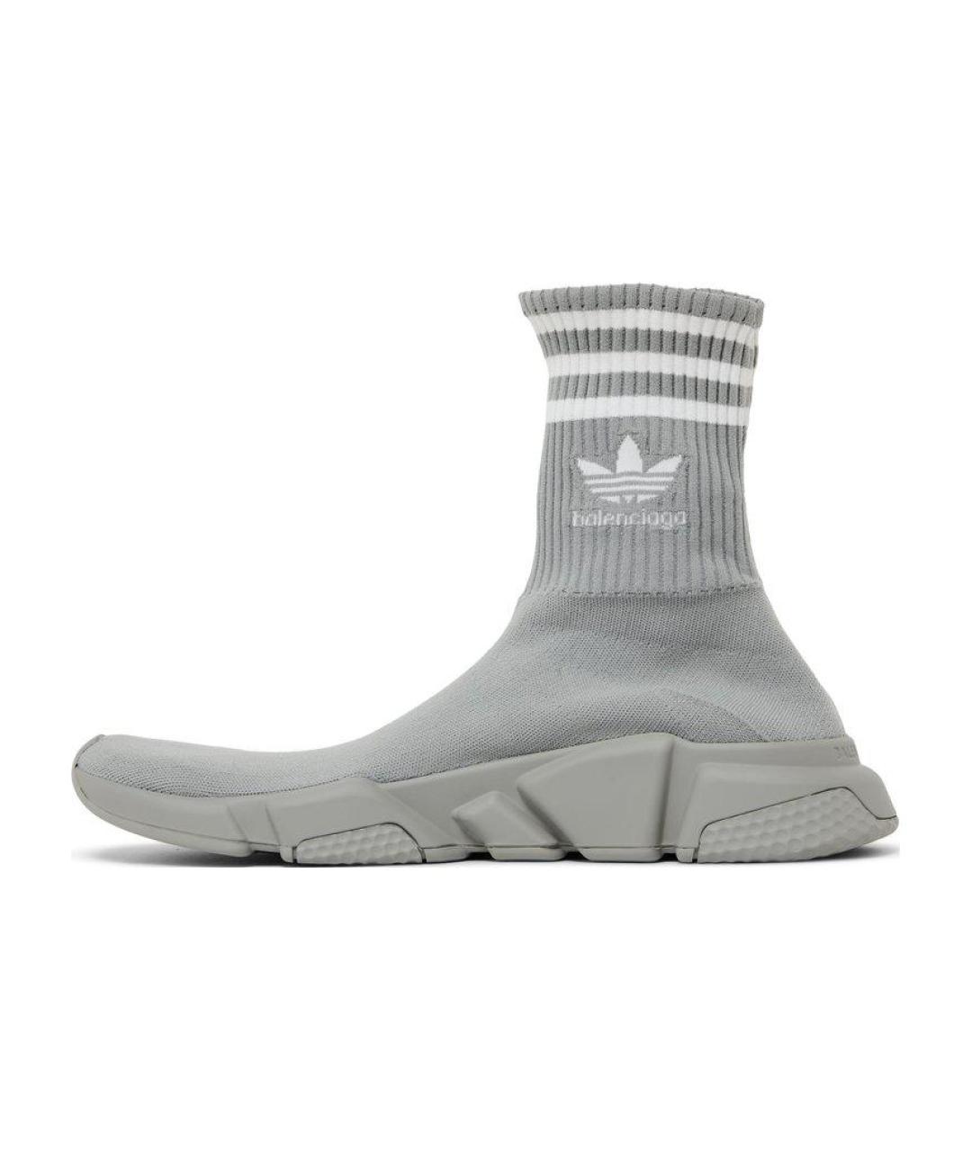 BALENCIAGA Серые высокие кроссовки / кеды, фото 2