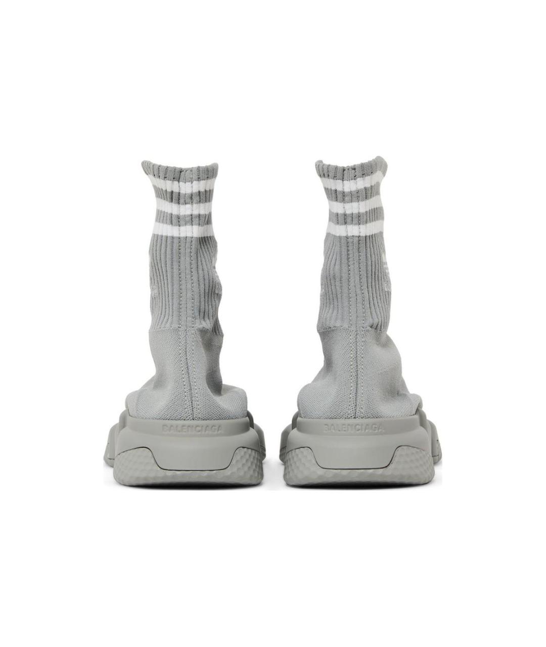 BALENCIAGA Серые высокие кроссовки / кеды, фото 4