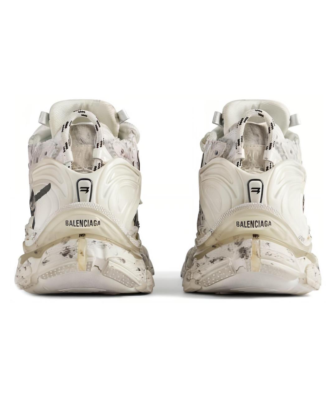 BALENCIAGA Бежевые низкие кроссовки / кеды, фото 6