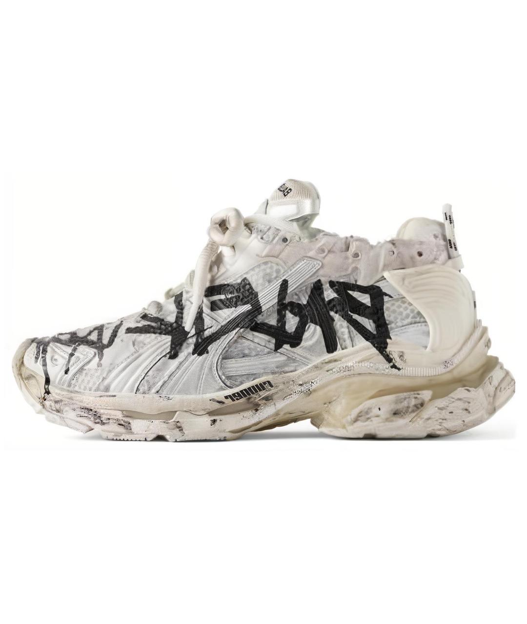 BALENCIAGA Бежевые низкие кроссовки / кеды, фото 2