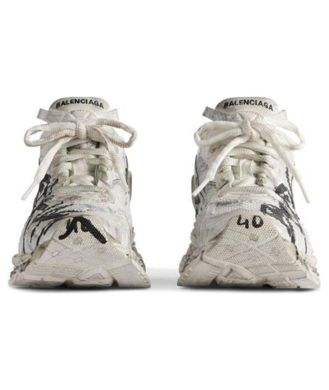 BALENCIAGA Бежевые низкие кроссовки / кеды, фото 5