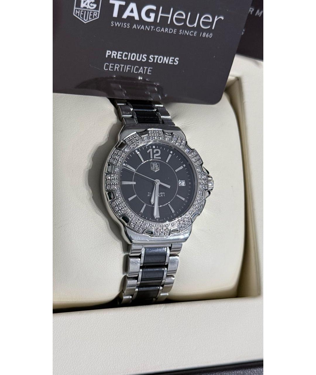 TAG HEUER Серебряные металлические часы, фото 7